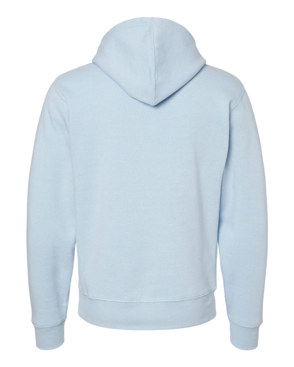 Rear View of Ice Triblend Triblend Fleece Hooded Sweatshirt - 8871