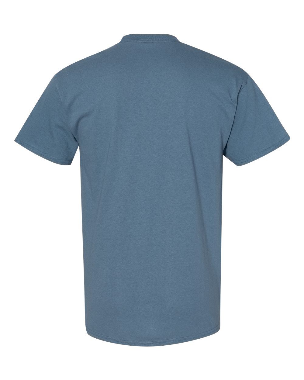Rear View of Indigo Blue Heavy Cotton™ T-Shirt - 5000