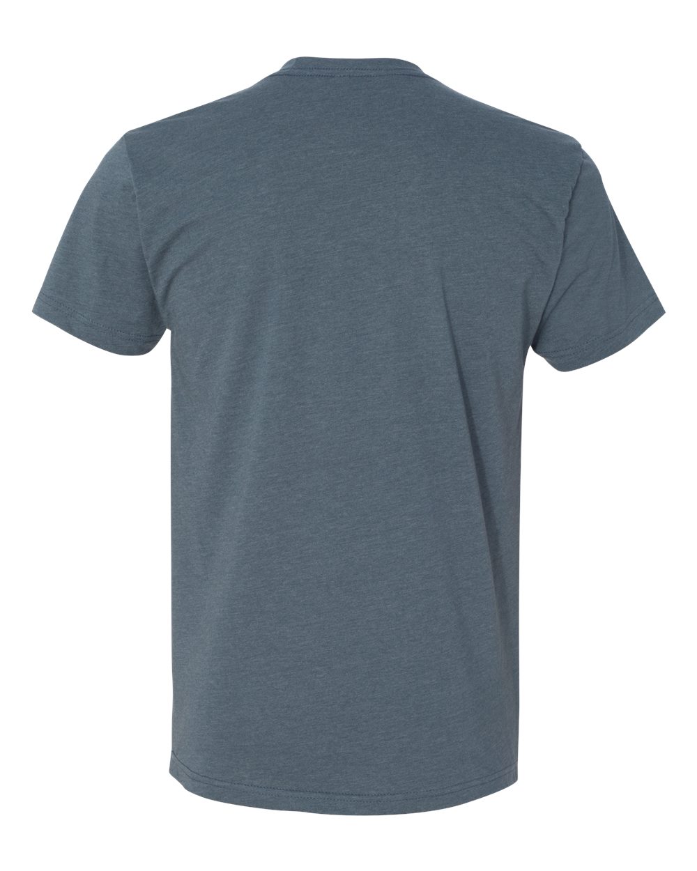 Rear View of Indigo CVC T-Shirt - 6210