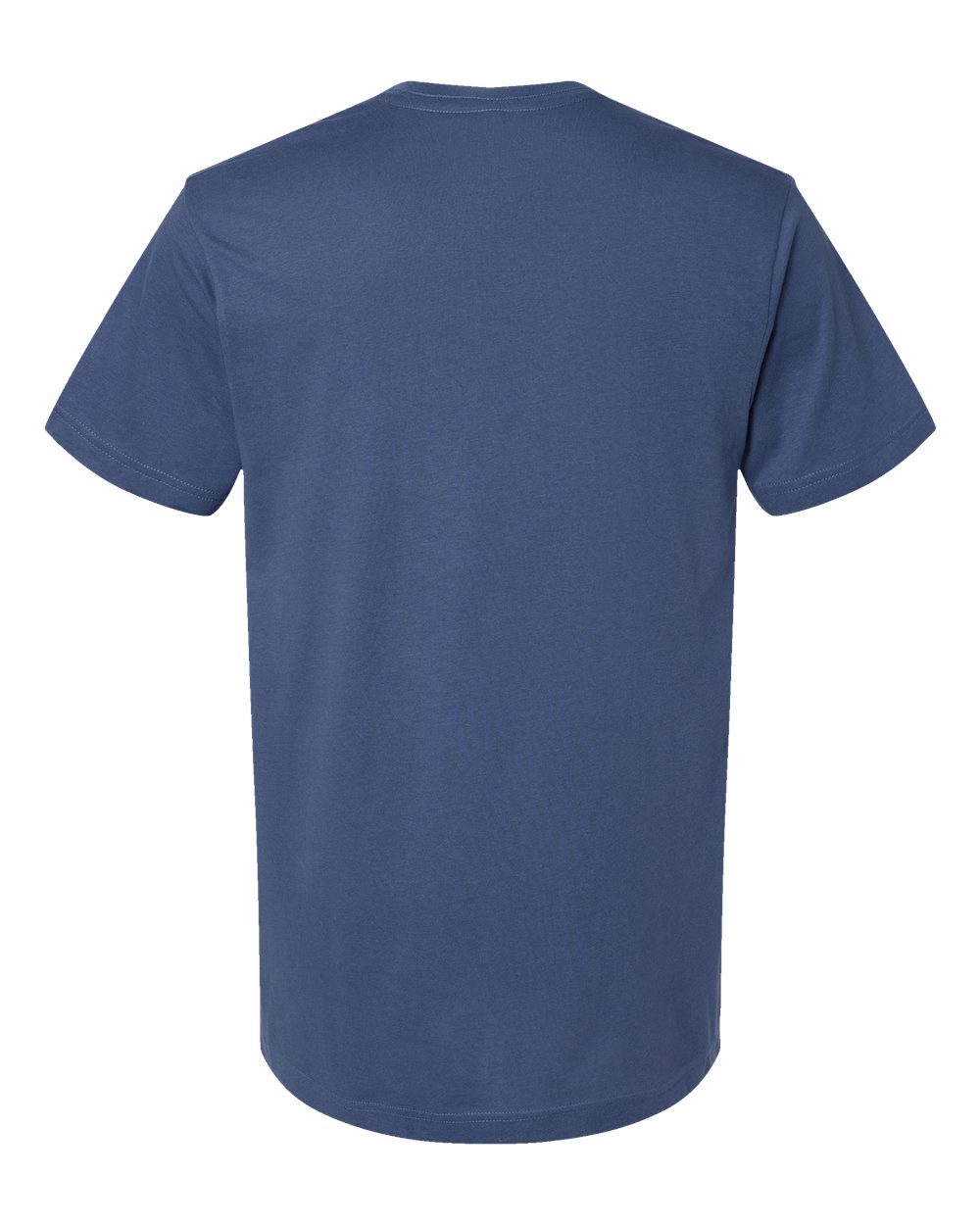 Rear View of Indigo Fine Jersey Tee - 6901