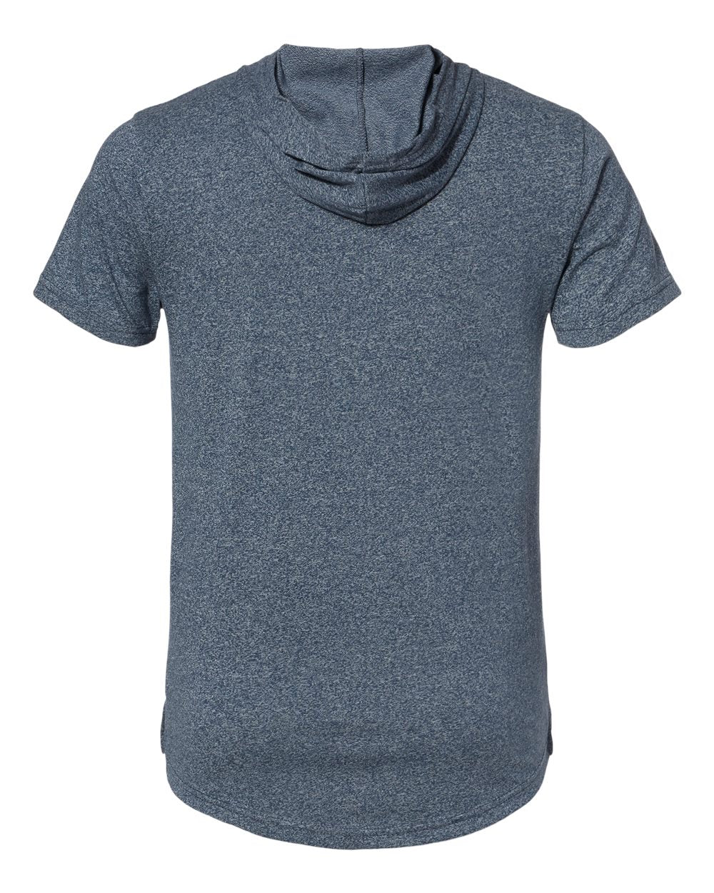 Rear View of Indigo Mock Twist Hoodie T-Shirt - 2022