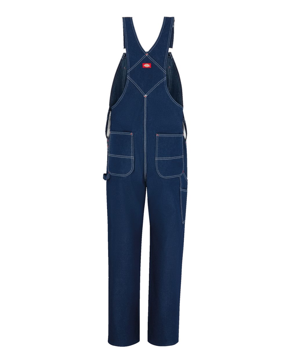 Rear View of Indigo Rigid - 30I Bib Overalls - Extended Sizes - 8329EXT