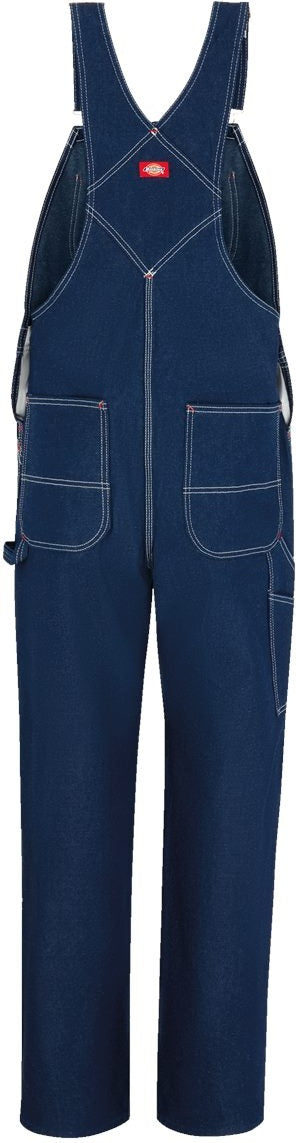 Rear View of Indigo Rigid - 34I Bib Overalls - 8329