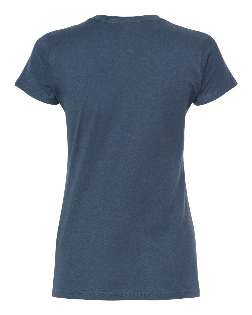 Rear View of Indigo Women's Fine Jersey Slim Fit T-Shirt - 213