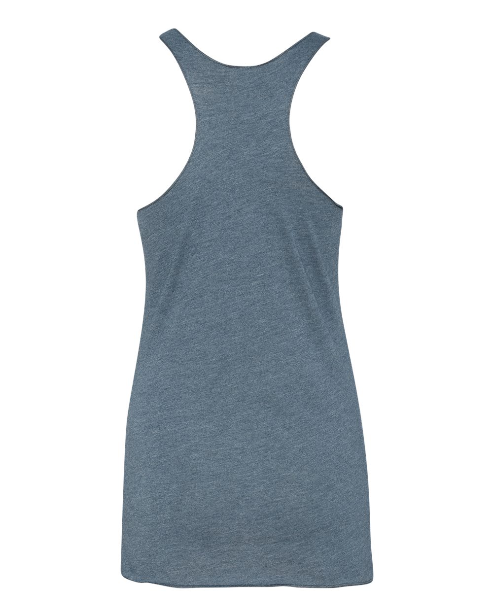 Rear View of Indigo Women’s Triblend Racerback Tank - 6733