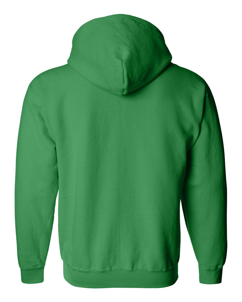 Rear View of Irish Green Heavy Blend™ Full-Zip Hooded Sweatshirt - 18600