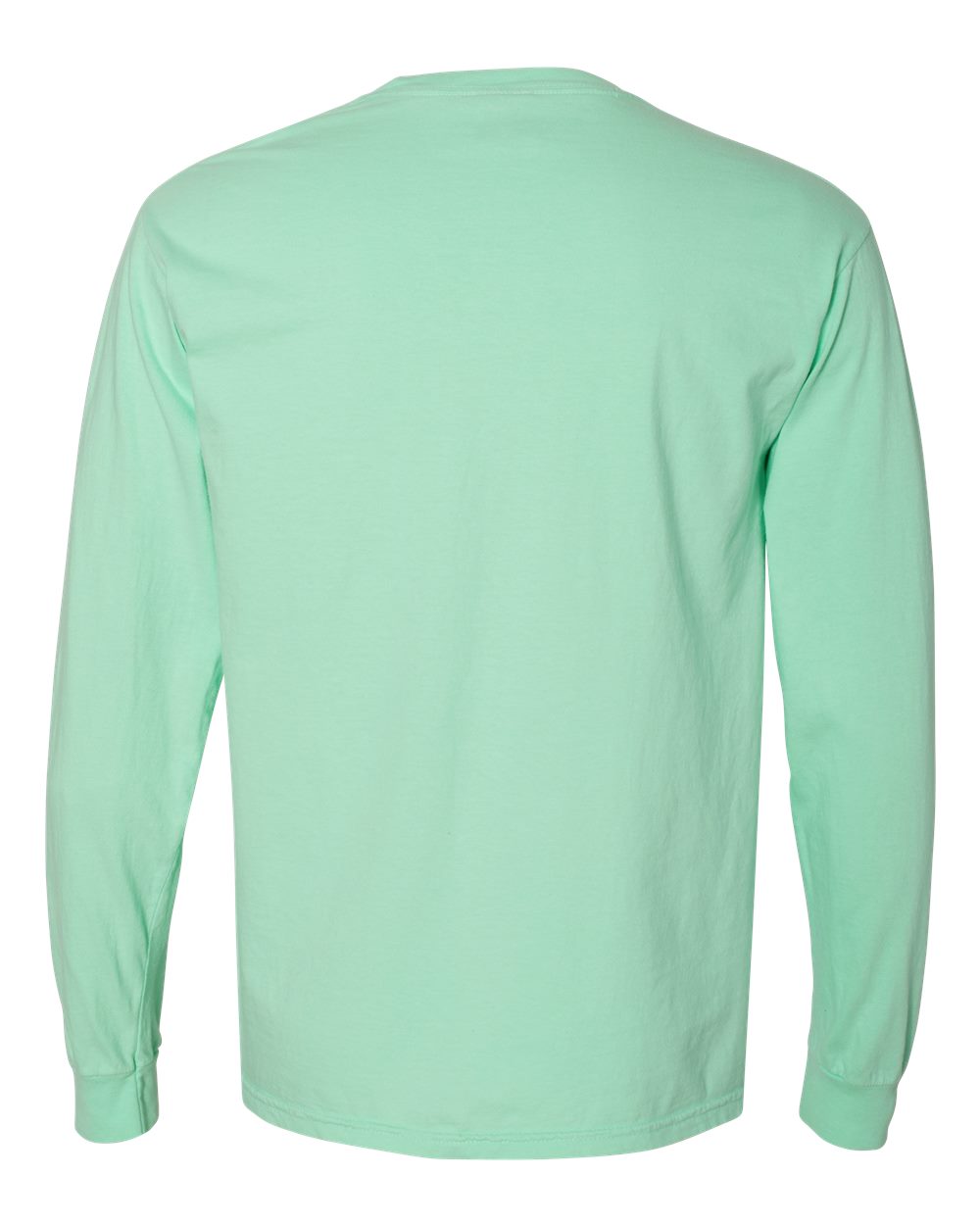 Rear View of Island Reef Garment-Dyed Heavyweight Long Sleeve Pocket T-Shirt - 4410