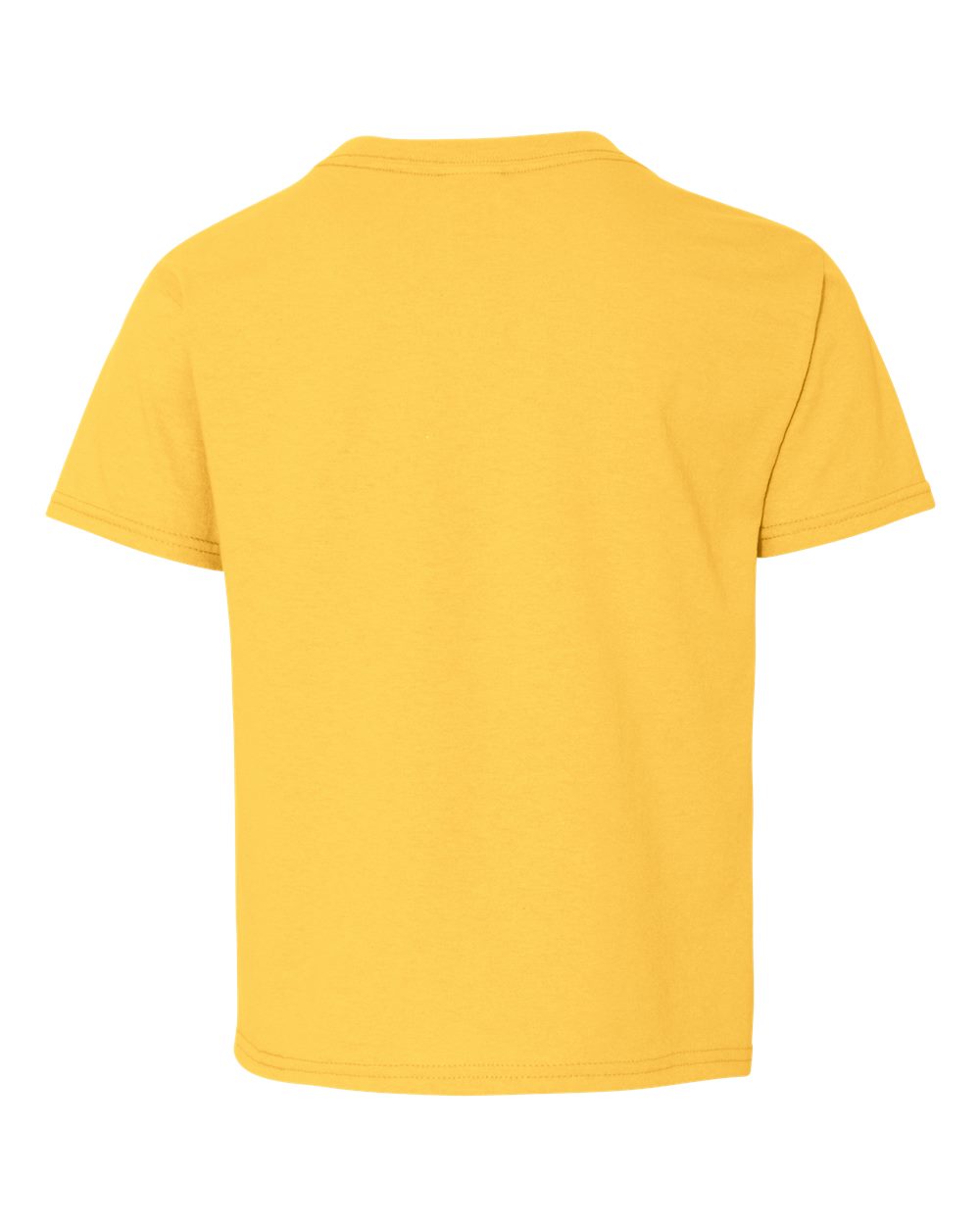 Rear View of Island Yellow Dri-Power® Youth 50/50 T-Shirt - 29BR
