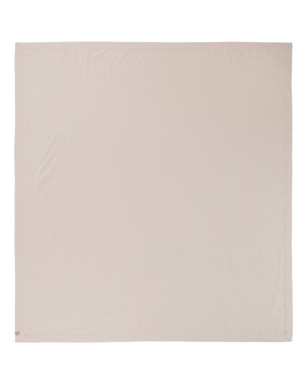 Rear View of Ivory Garment-Dyed Fleece Dorm Blanket - 15BT