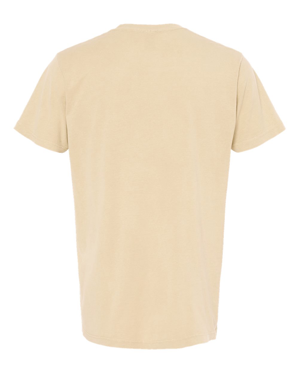 Rear View of Ivory Vintage Garment-Dyed T-Shirt - 6500M