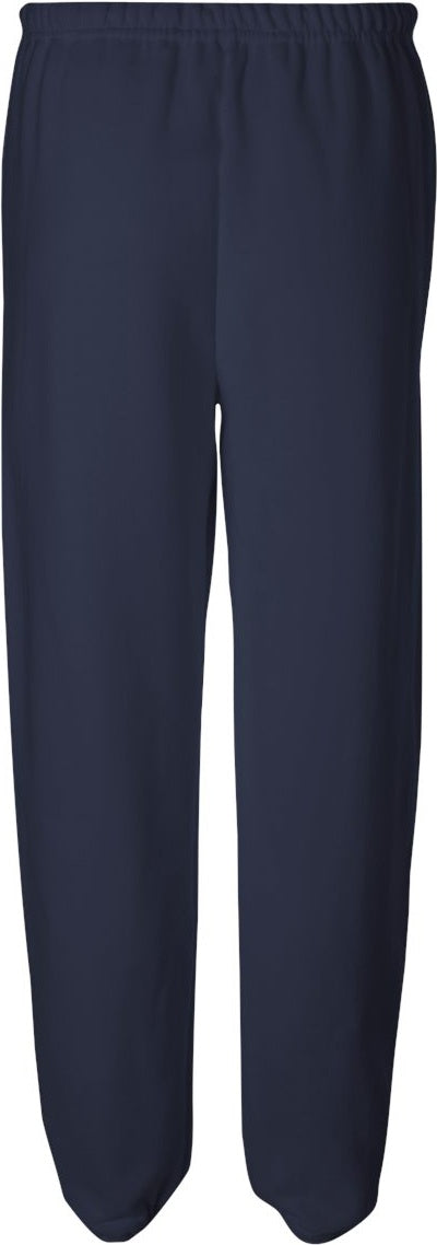 Rear View of J. Navy NuBlend® Sweatpants - 973MR