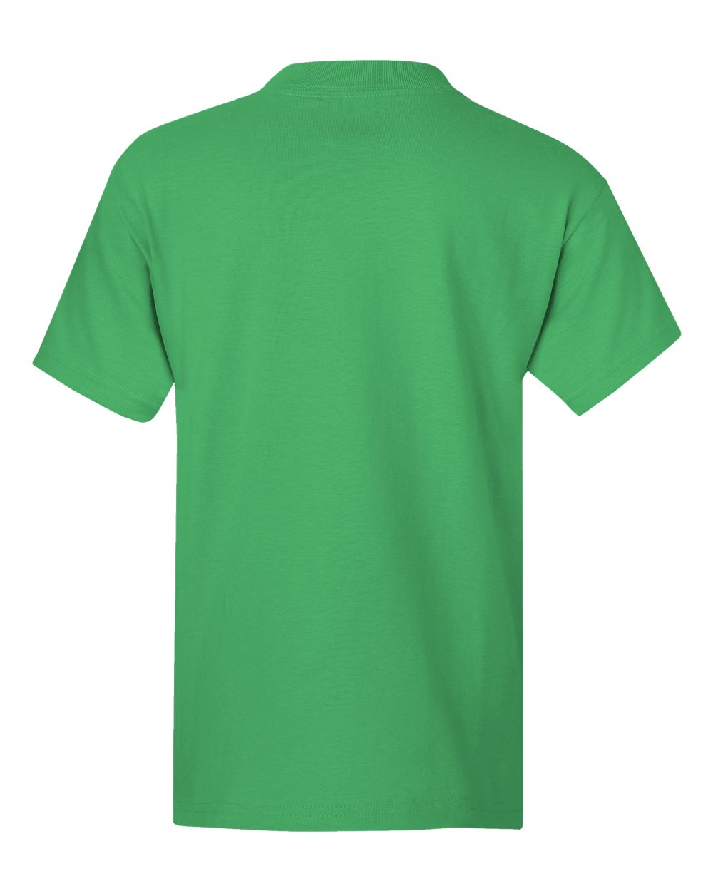 Rear View of Kelly Green Authentic Youth T-Shirt - 5450