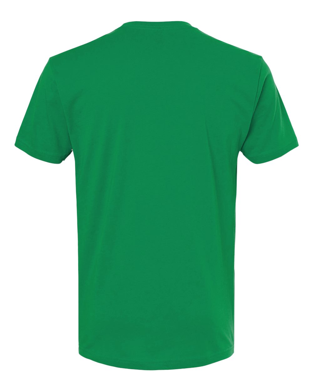 Rear View of Kelly Green Cotton T-Shirt - 3600