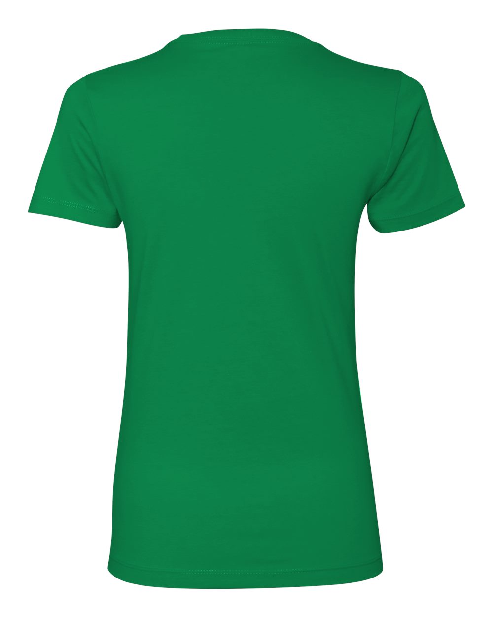 Rear View of Kelly Green Women’s Cotton T-Shirt - 3900
