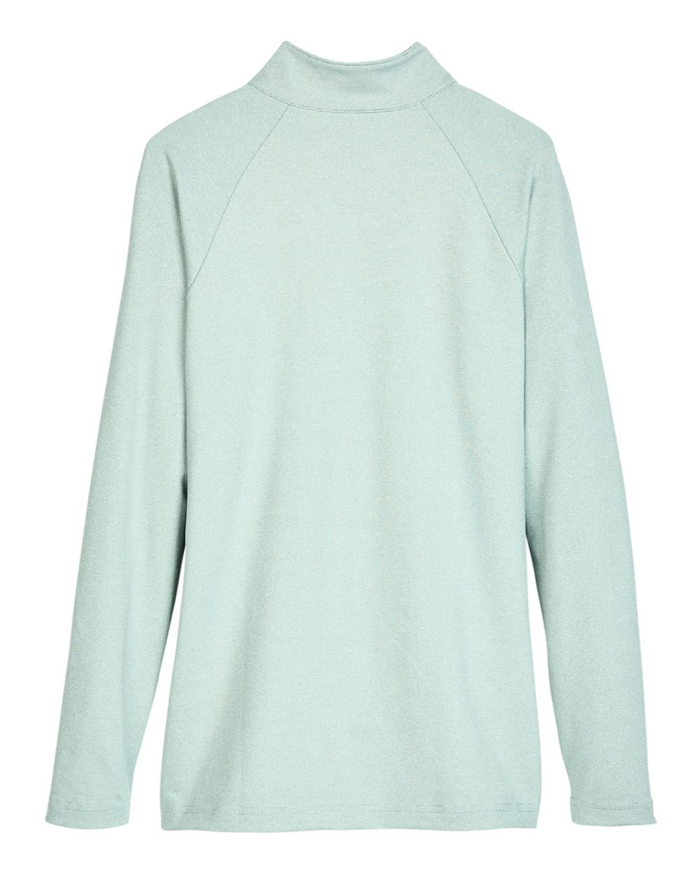 Rear View of Kelly Green Women's CrownLux Performance® Clubhouse Micro-Stripe Quarter-Zip Pullover - DG480W