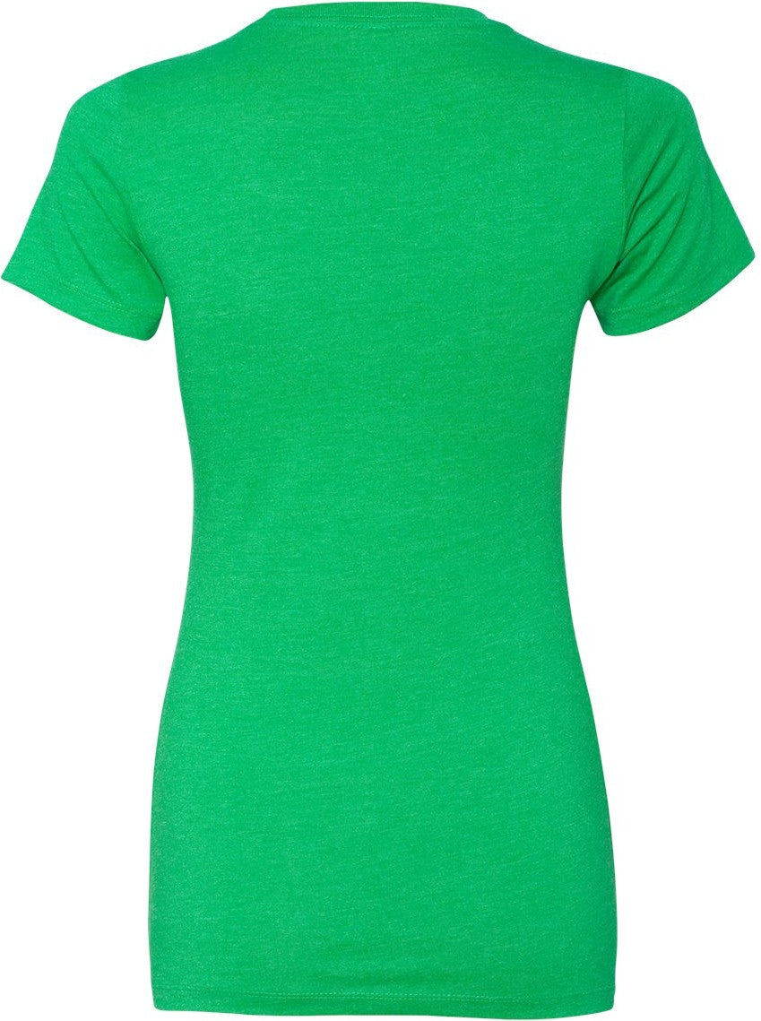 Rear View of Kelly Green Women’s CVC T-Shirt - 6610