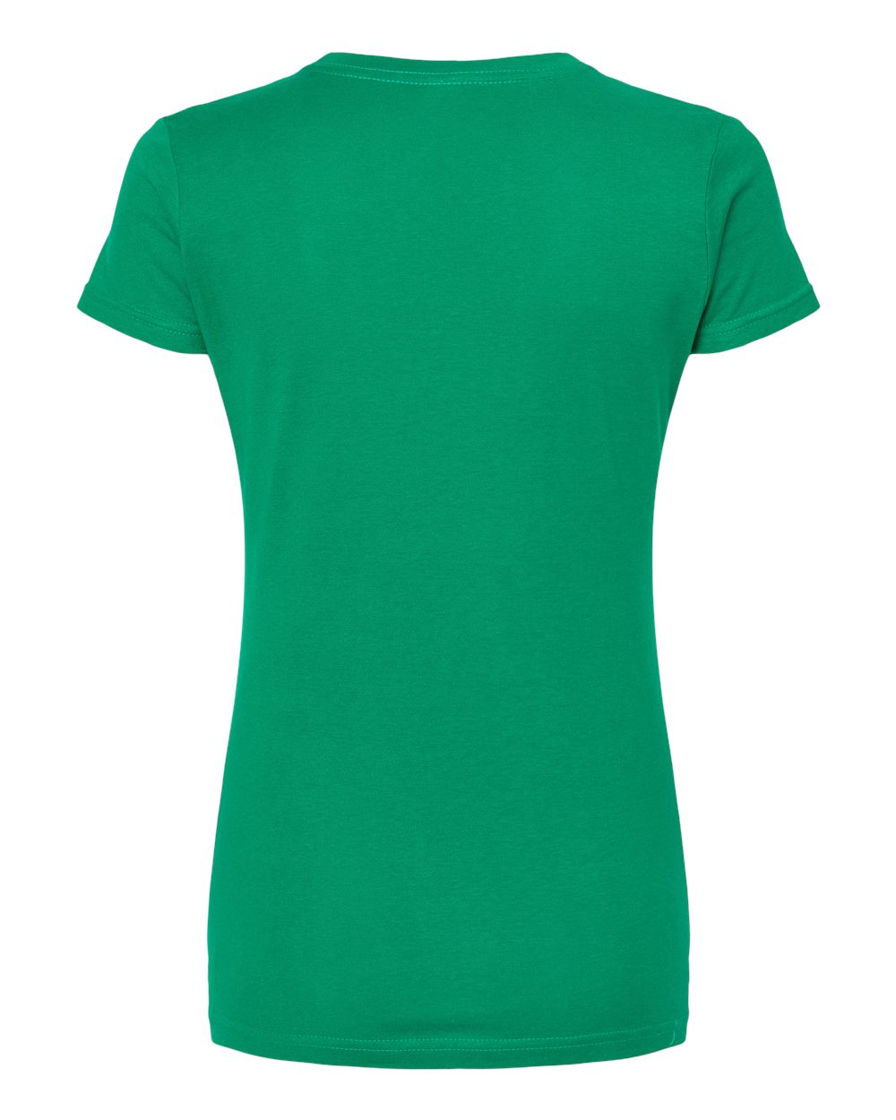 Rear View of Kelly Green Women's Fine Jersey Slim Fit T-Shirt - 213