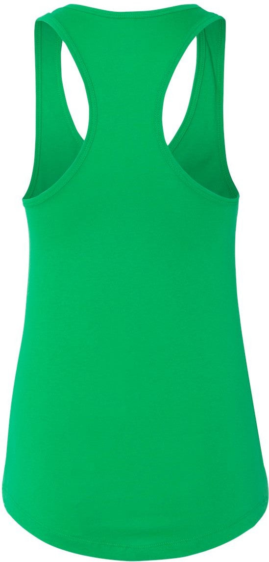 Rear View of Kelly Green Women's Ideal Racerback Tank - 1533