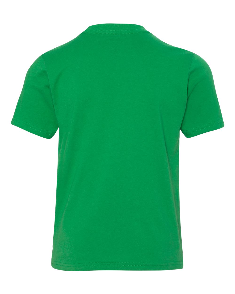 Rear View of Kelly Green Youth Cotton T-Shirt - 3310