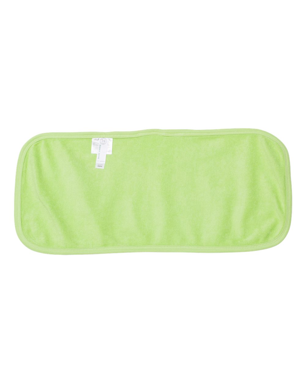 Rear View of Key Lime Terry Burp Cloth - 1014