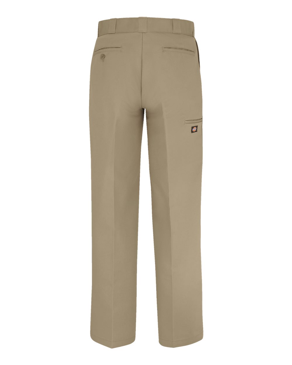 Rear View of Khaki - 32I Double Knee Work Pants - 8528