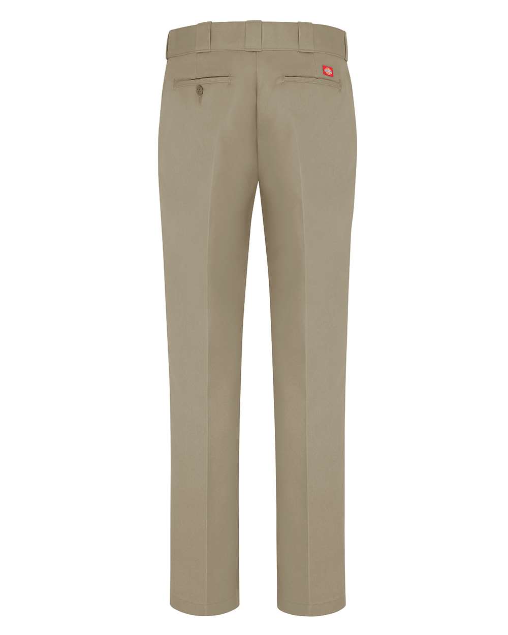 Rear View of Khaki - 32I Women's Work Pants - Extended Sizes - FP74EXT