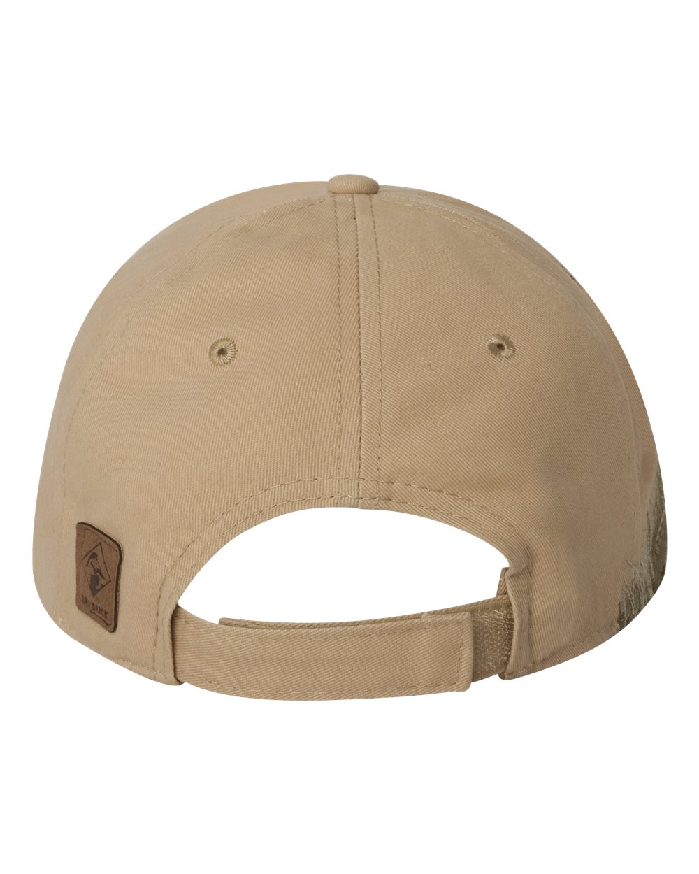 Rear View of Khaki Elk Cap - 3259