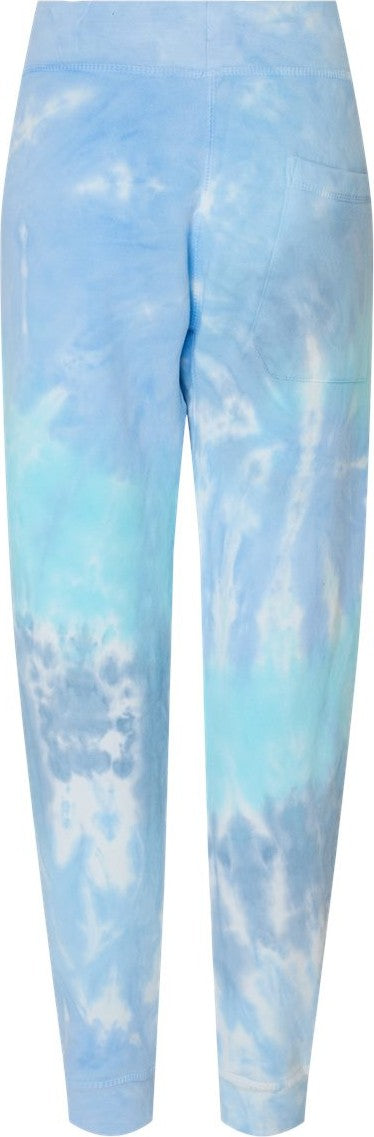 Rear View of Lagoon Tie-Dyed Joggers - 8999