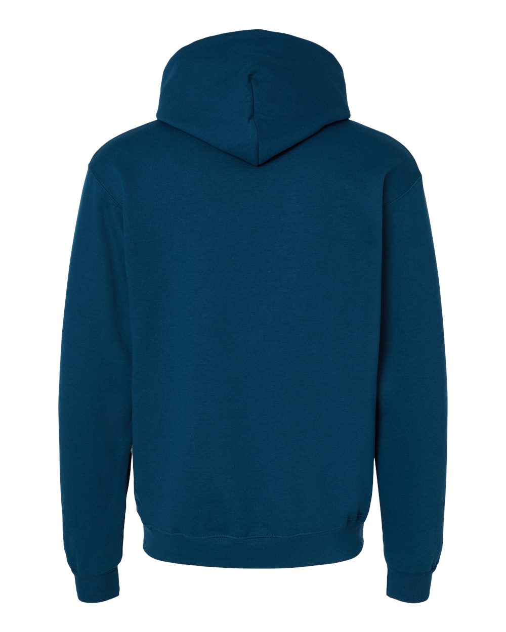 Rear View of Late Night Blue Powerblend® Hooded Sweatshirt - S700