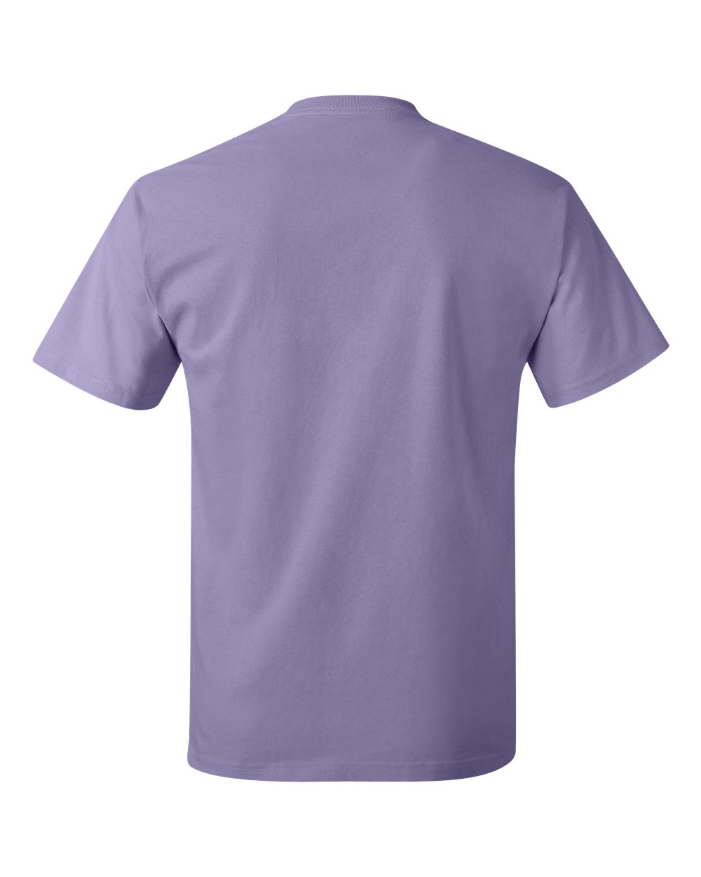 Rear View of Lavender Authentic T-Shirt - 5250
