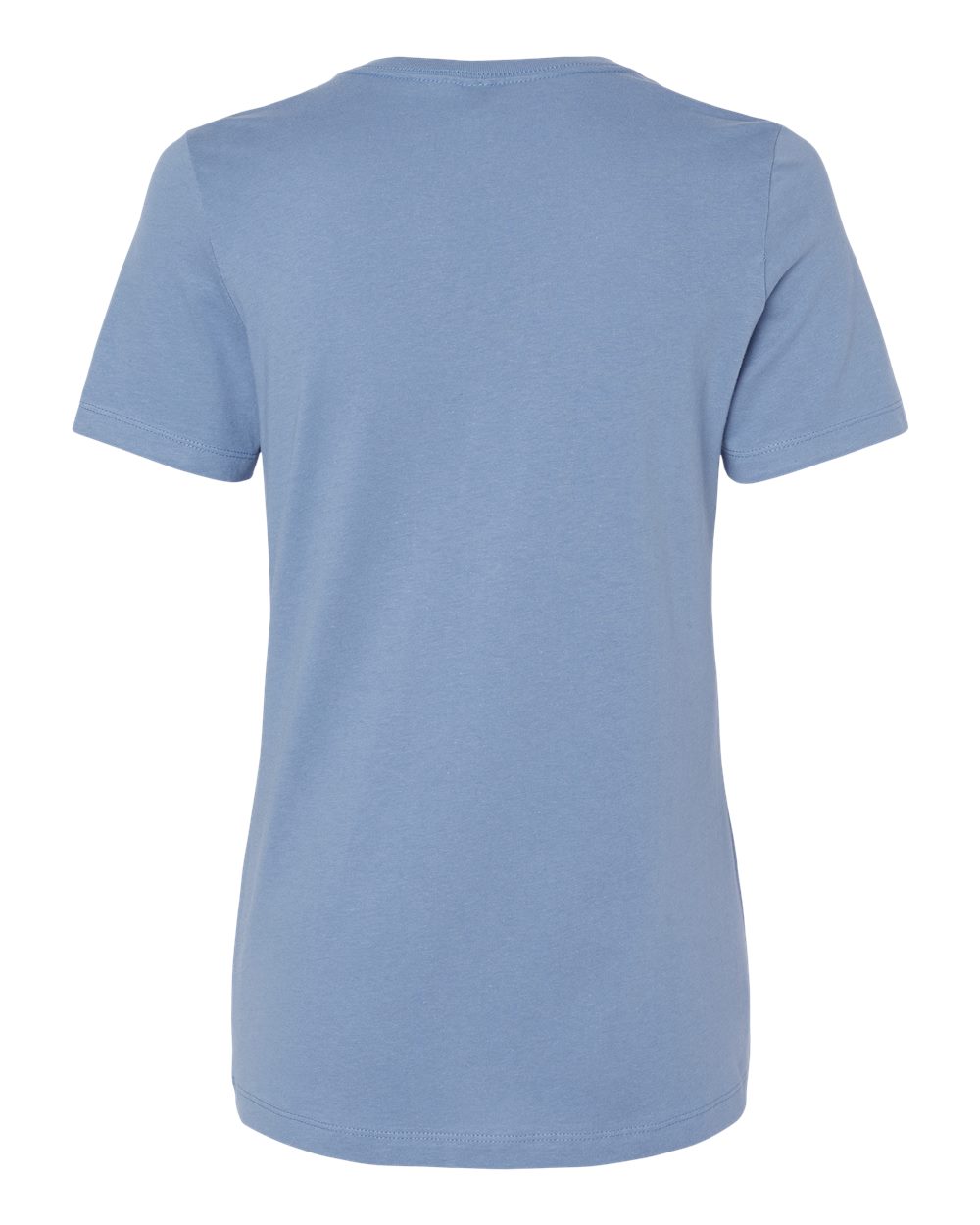 Rear View of Lavender Blue Women’s Relaxed Jersey Tee - 6400