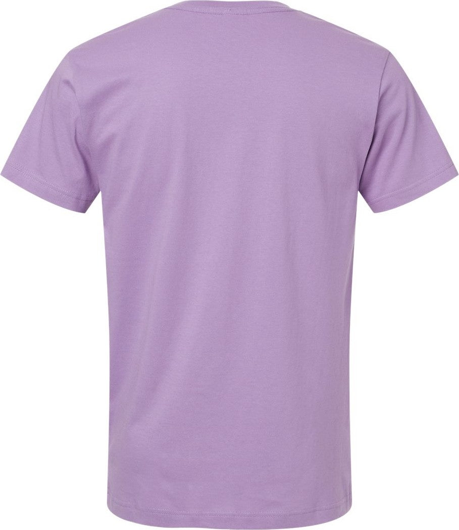 Rear View of Lavender Fine Jersey Tee - 6901