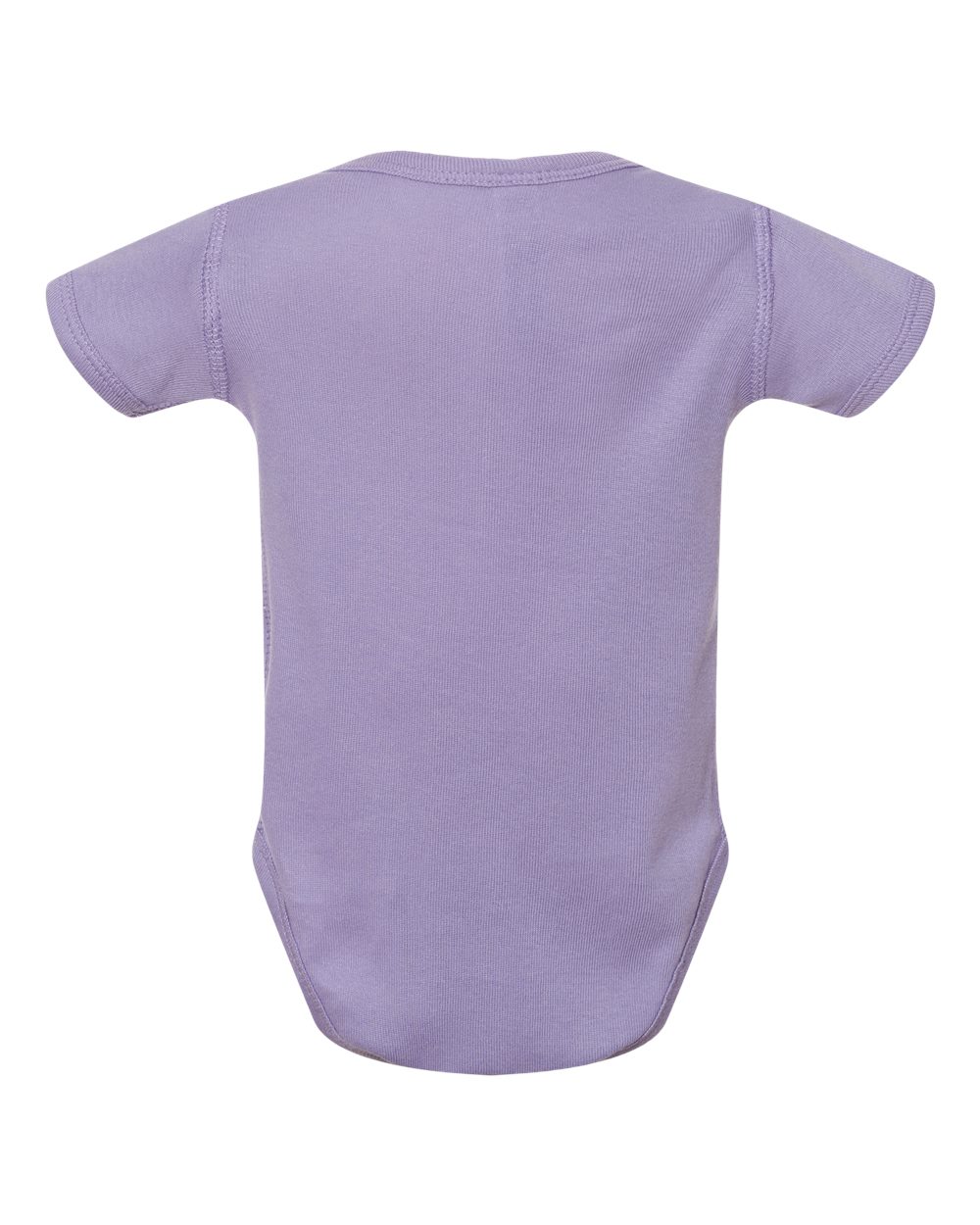Rear View of Lavender Infant Baby Rib Bodysuit - 4400