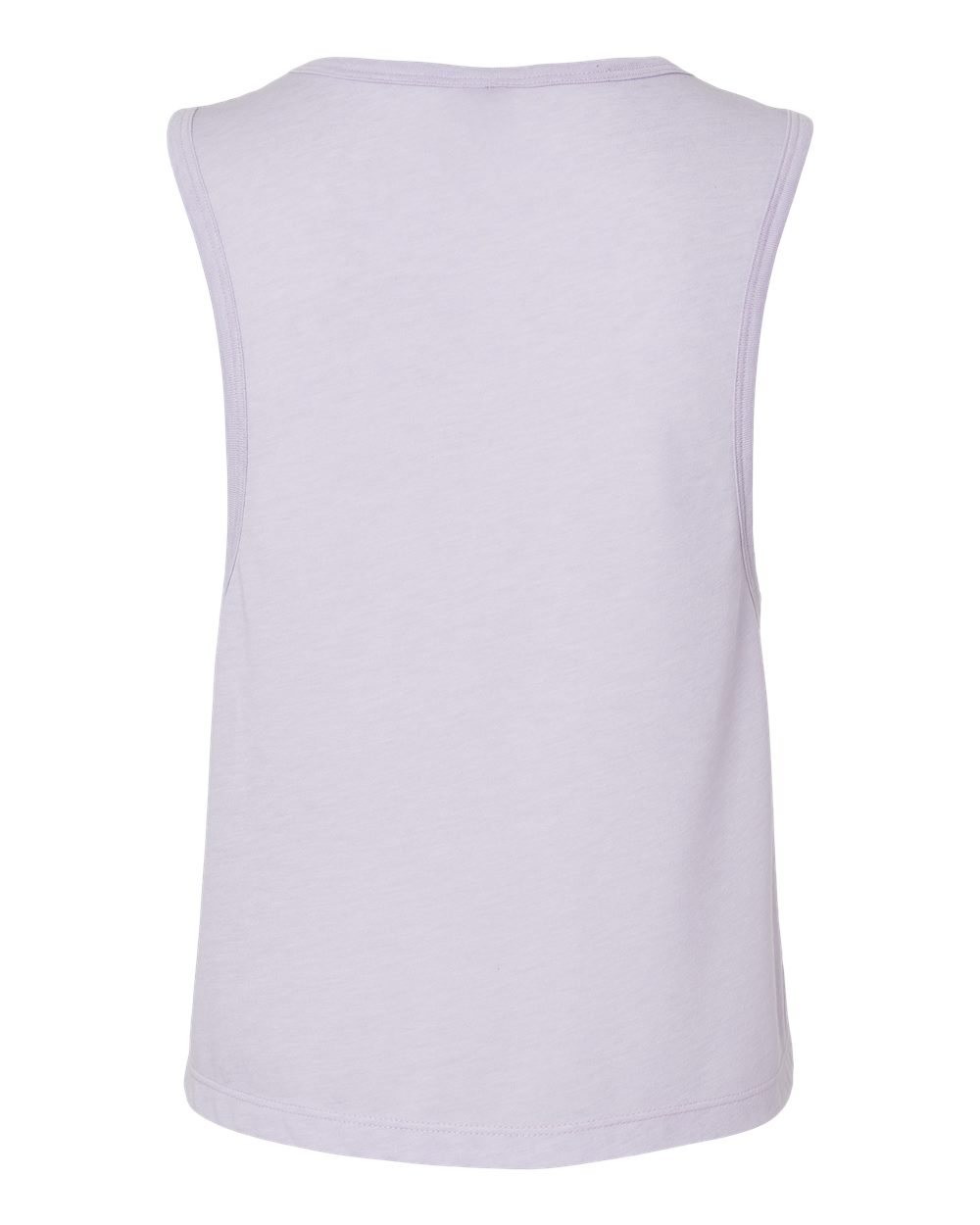 Rear View of Lavender Women's Festival Crop Tank - 5083