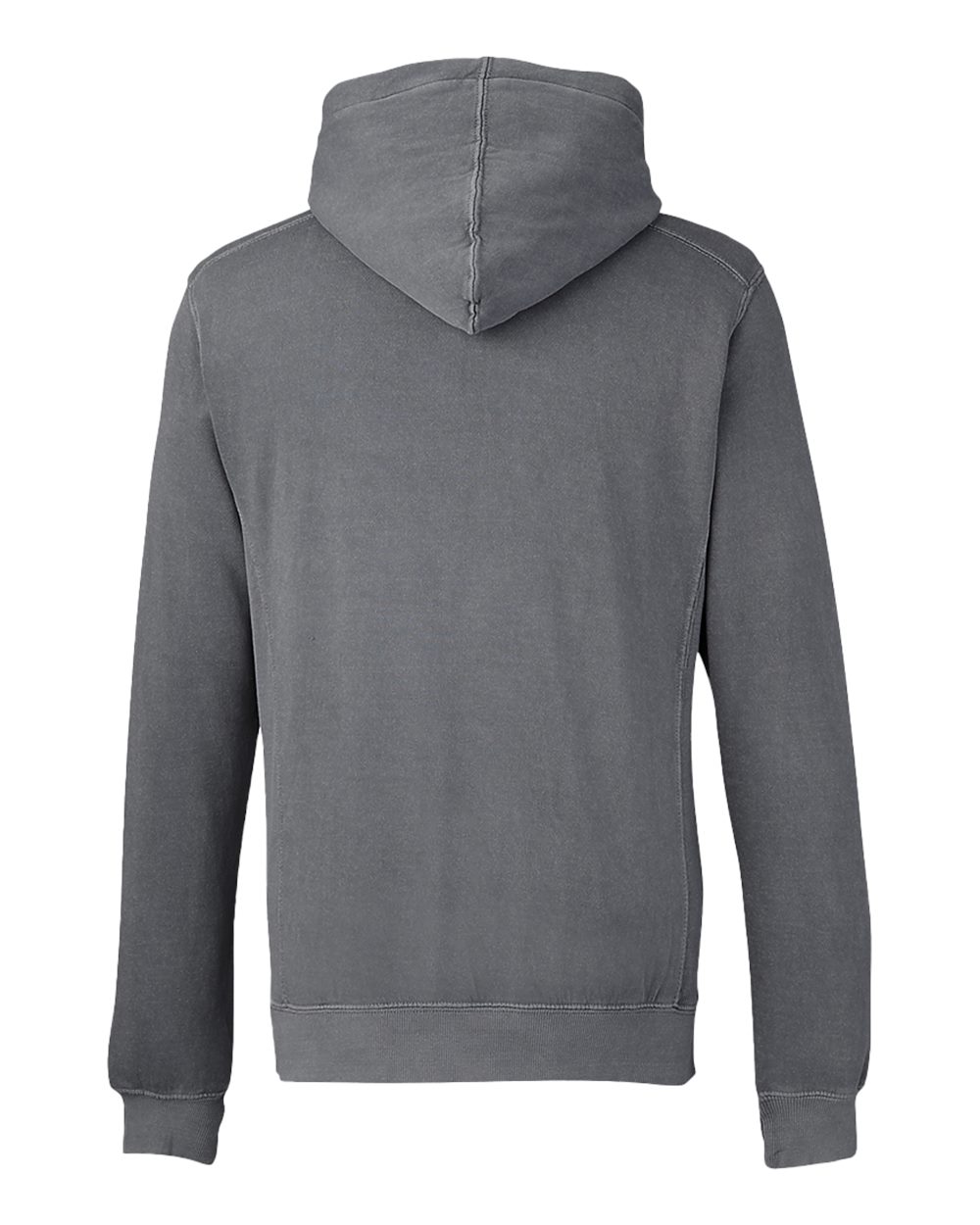 Rear View of Lead Pigment-Dyed Fleece Hooded Sweatshirt - 8730