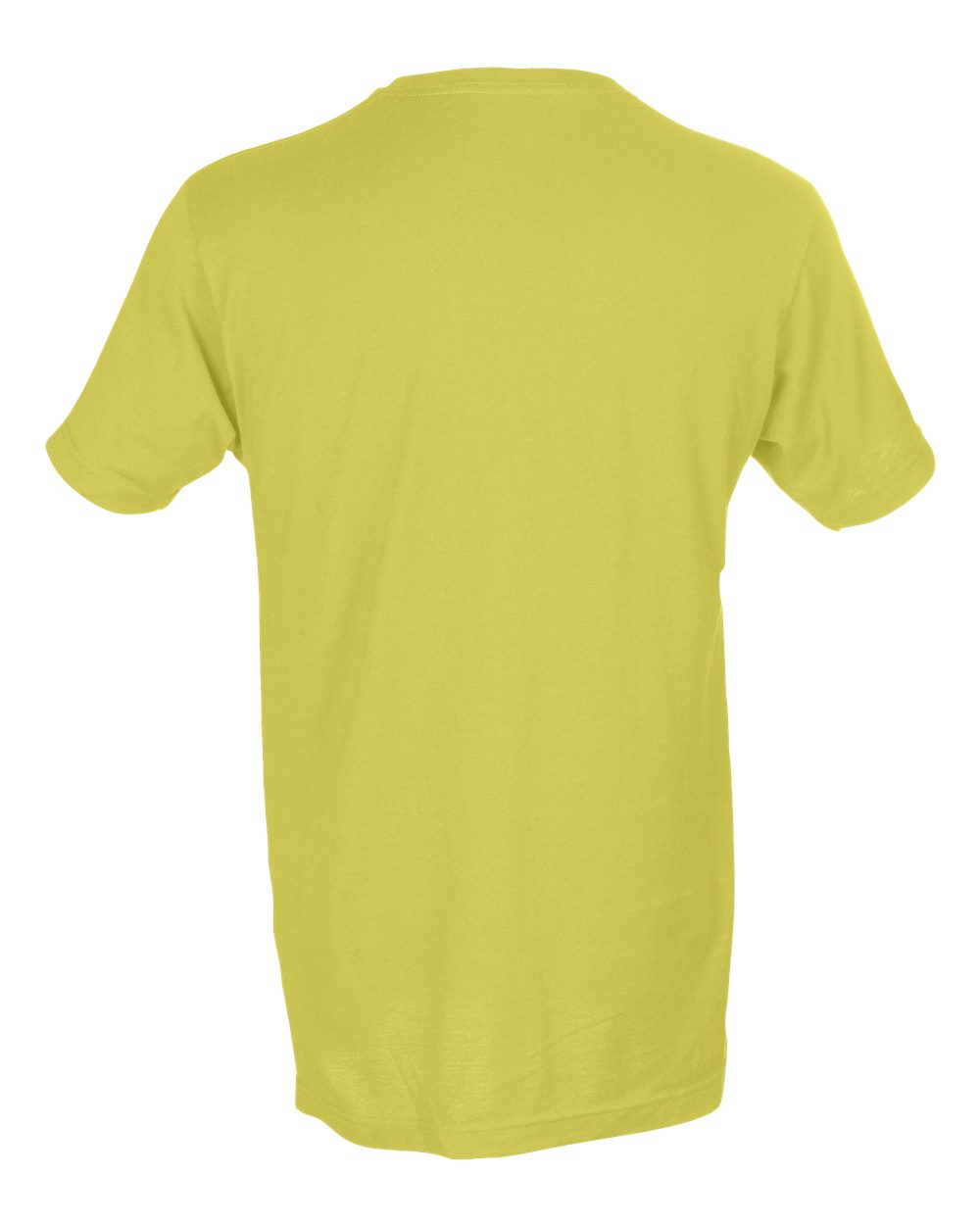 Rear View of Lemon Fine Jersey T-Shirt - 202