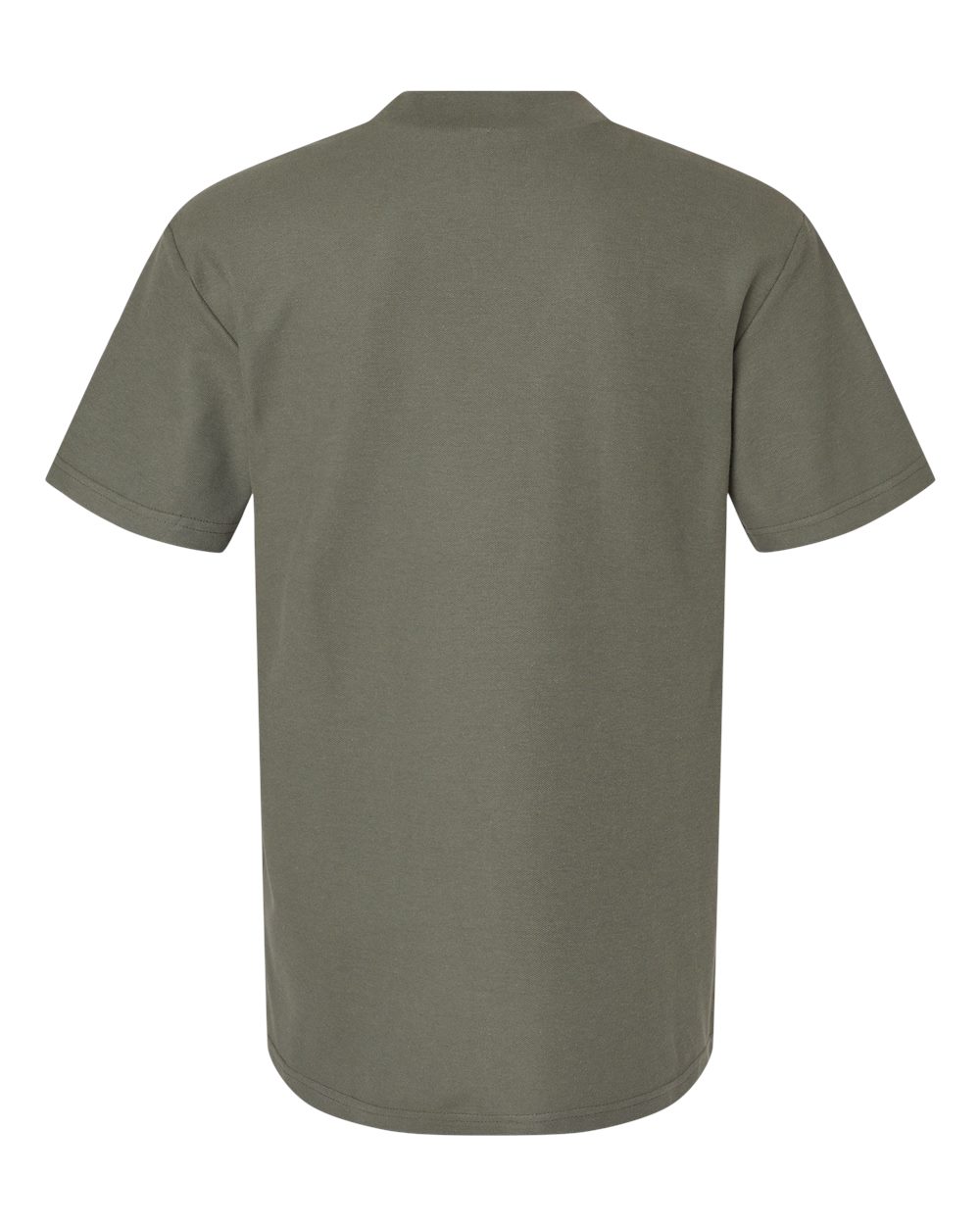 Rear View of Lieutenant Pique Mockneck Tee - 1PQ