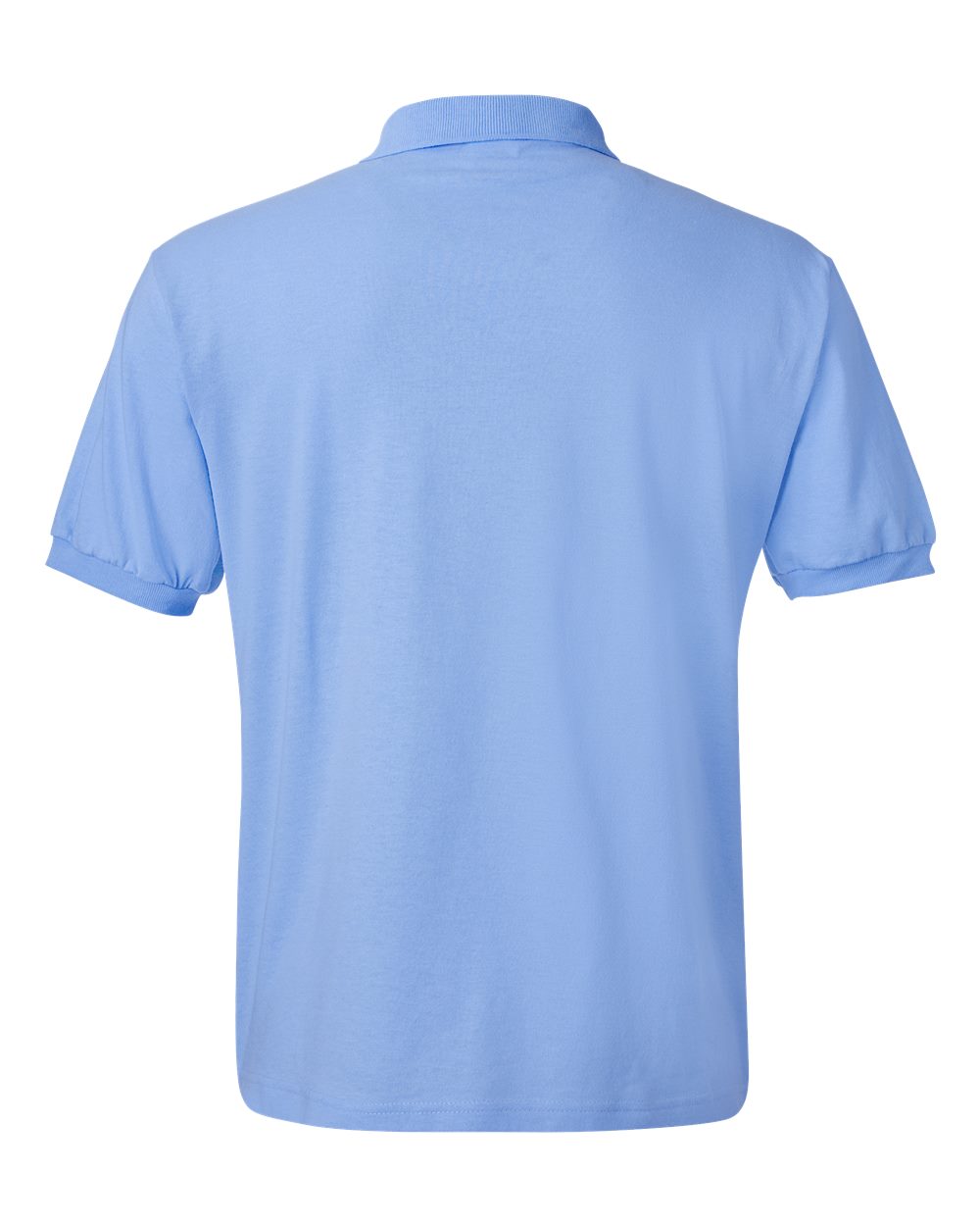 Rear View of Light Blue Ecosmart® Jersey Polo - 054X