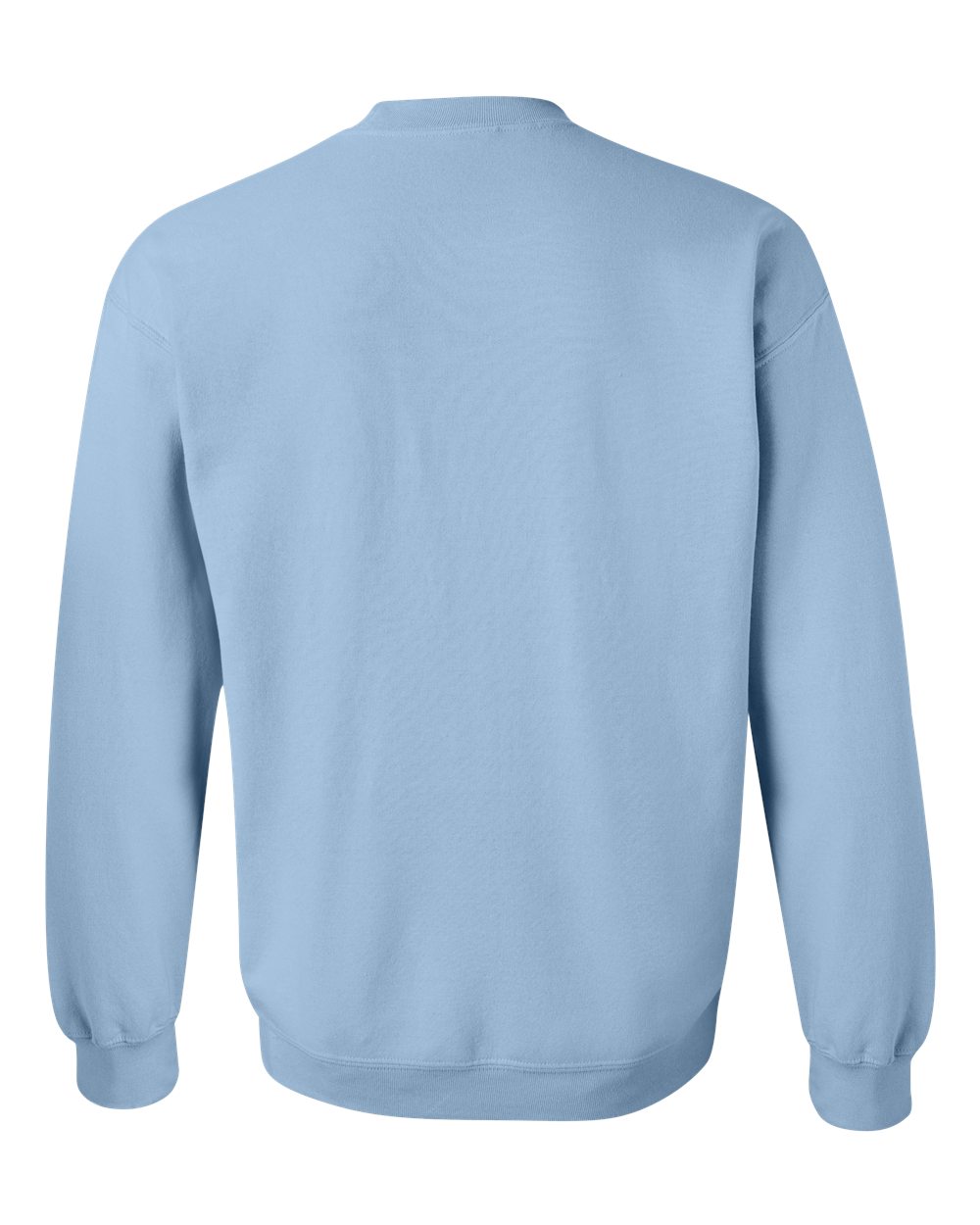 Rear View of Light Blue Heavy Blend™ Crewneck Sweatshirt - 18000