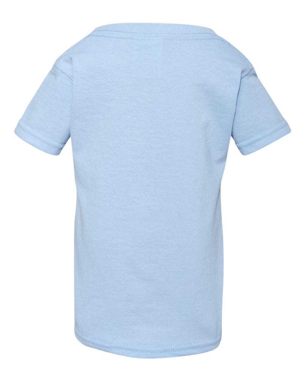 Rear View of Light Blue Heavy Cotton™ Toddler T-Shirt - 5100P