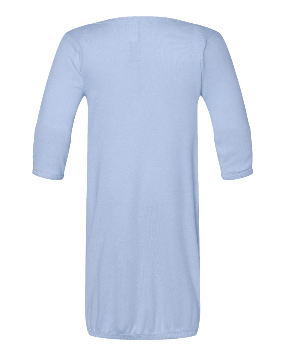 Rear View of Light Blue Infant Baby Rib Layette - 4406
