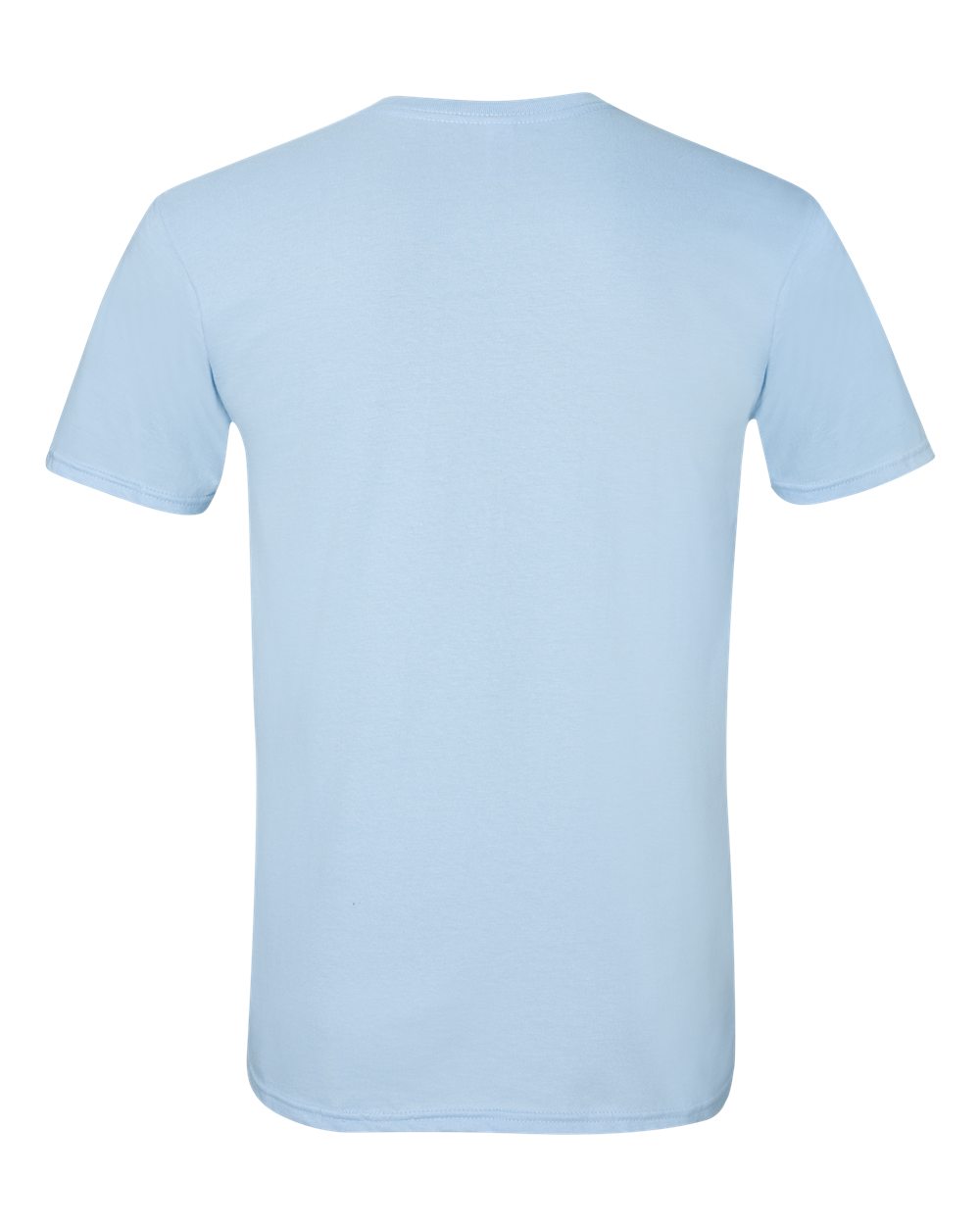 Rear View of Light Blue Softstyle® T-Shirt - 64000