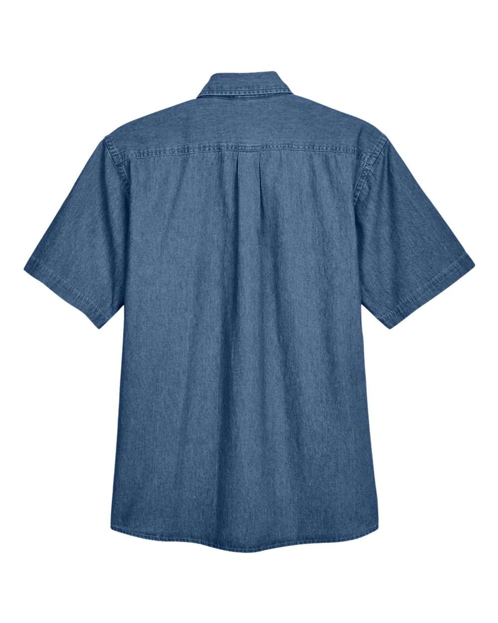 Rear View of Light Denim Men's Denim Shirt - M550S