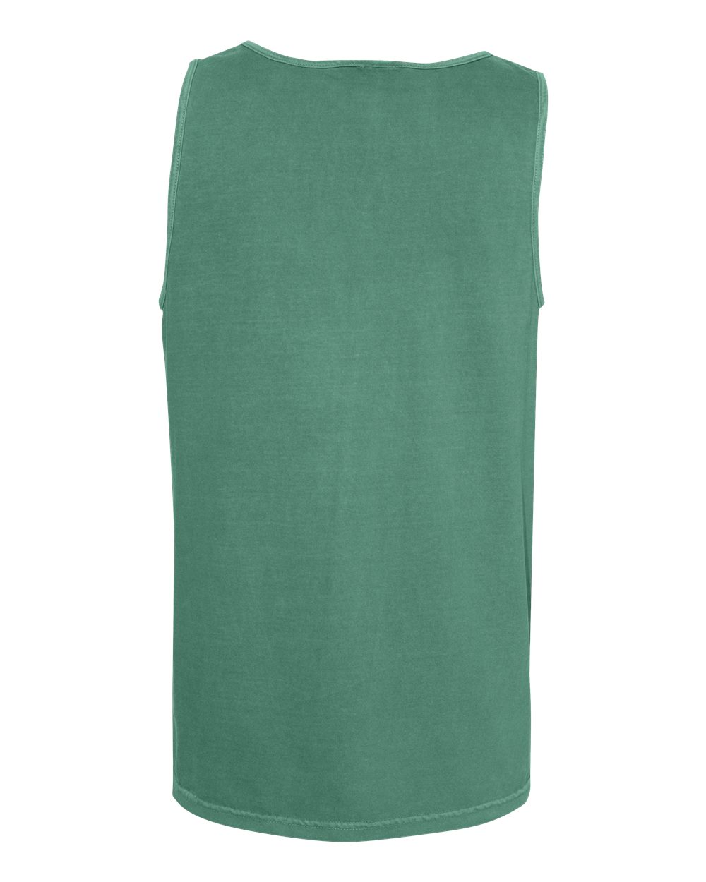Rear View of Light Green Garment-Dyed Heavyweight Tank Top - 9360