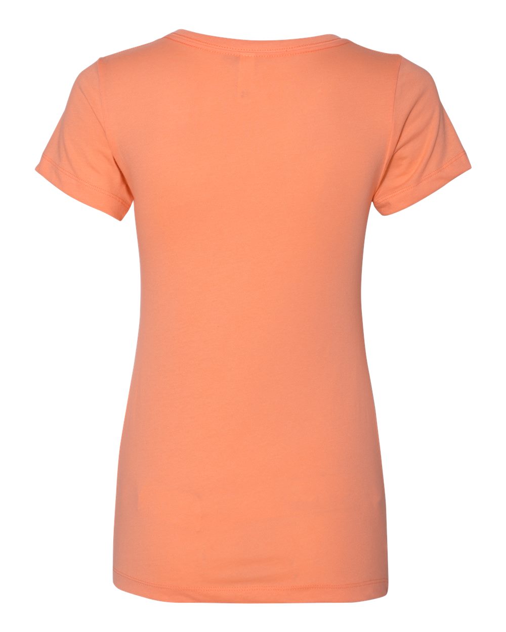 Rear View of Light Orange Women's Ideal V-Neck T-Shirt - 1540
