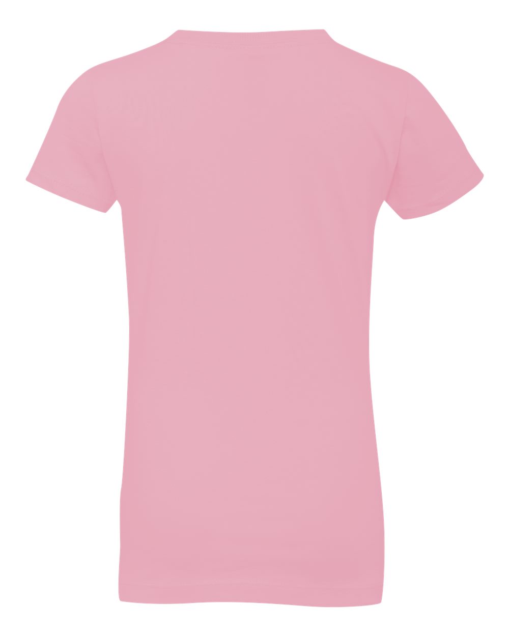 Rear View of Light Pink Girls’ Cotton Princess T-Shirt - 3710