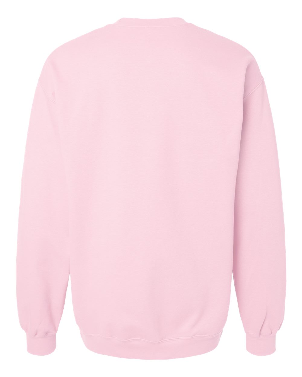 Rear View of Light Pink Softstyle® Midweight Crewneck Sweatshirt - SF000