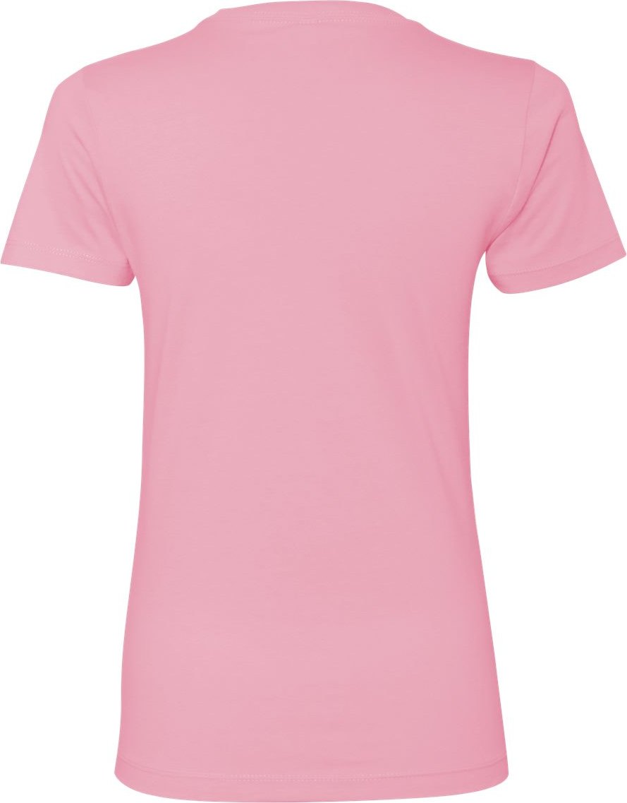 Rear View of Light Pink Women’s Cotton T-Shirt - 3900