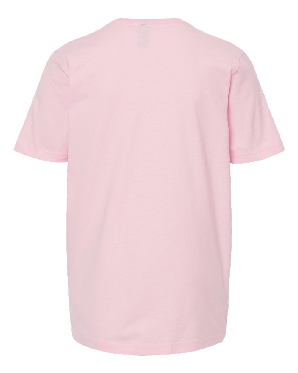 Rear View of Light Pink Youth Heavyweight Jersey T-Shirt - 295