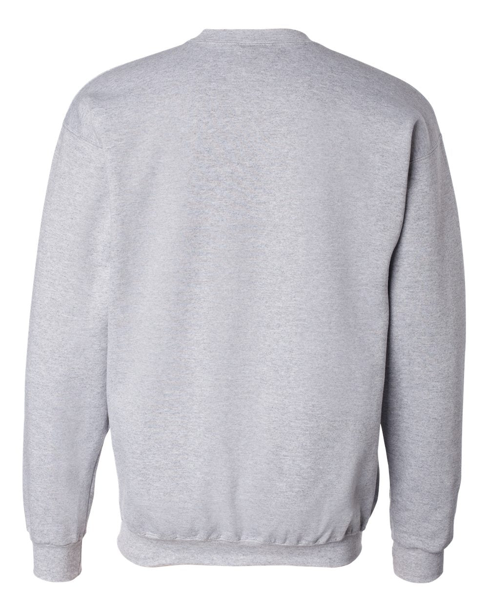 Rear View of Light Steel Ultimate Cotton® Crewneck Sweatshirt - F260